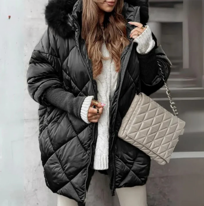 Chloe™ | Quilted Faux Fur Coat