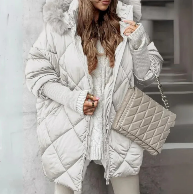 Chloe™ | Quilted Faux Fur Coat