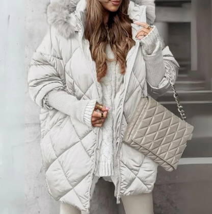 Chloe™ | Quilted Faux Fur Coat