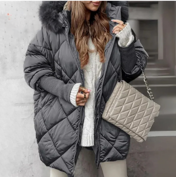 Chloe™ | Quilted Faux Fur Coat