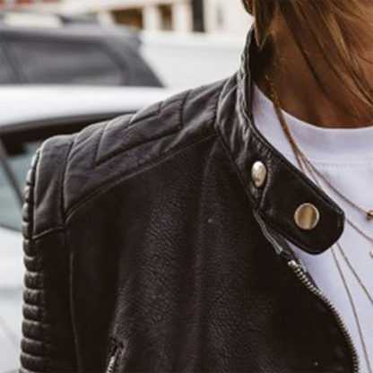Gracie™ | Elegant Leather Jacket