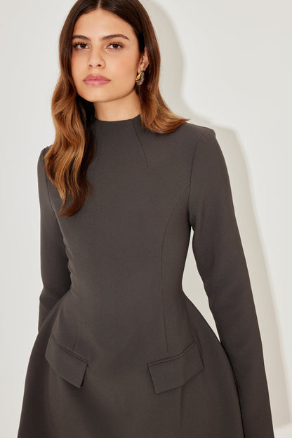 Elara™ | Mini Dress with Split Sleeve