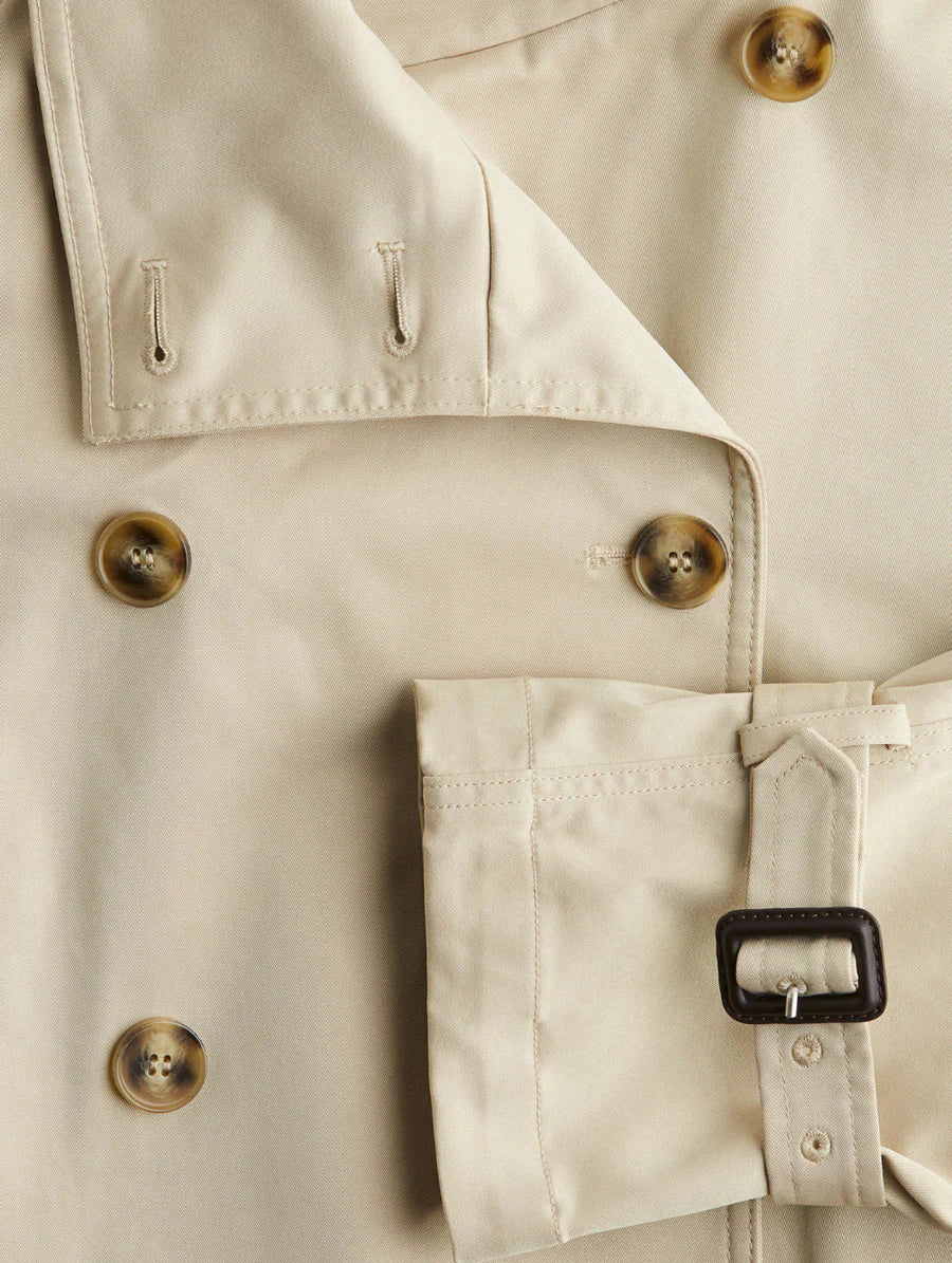 Zarah™ | Elegant Cropped Trench Coat