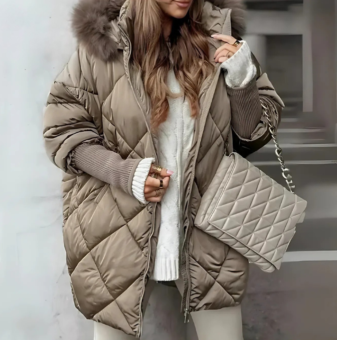 Chloe™ | Quilted Faux Fur Coat