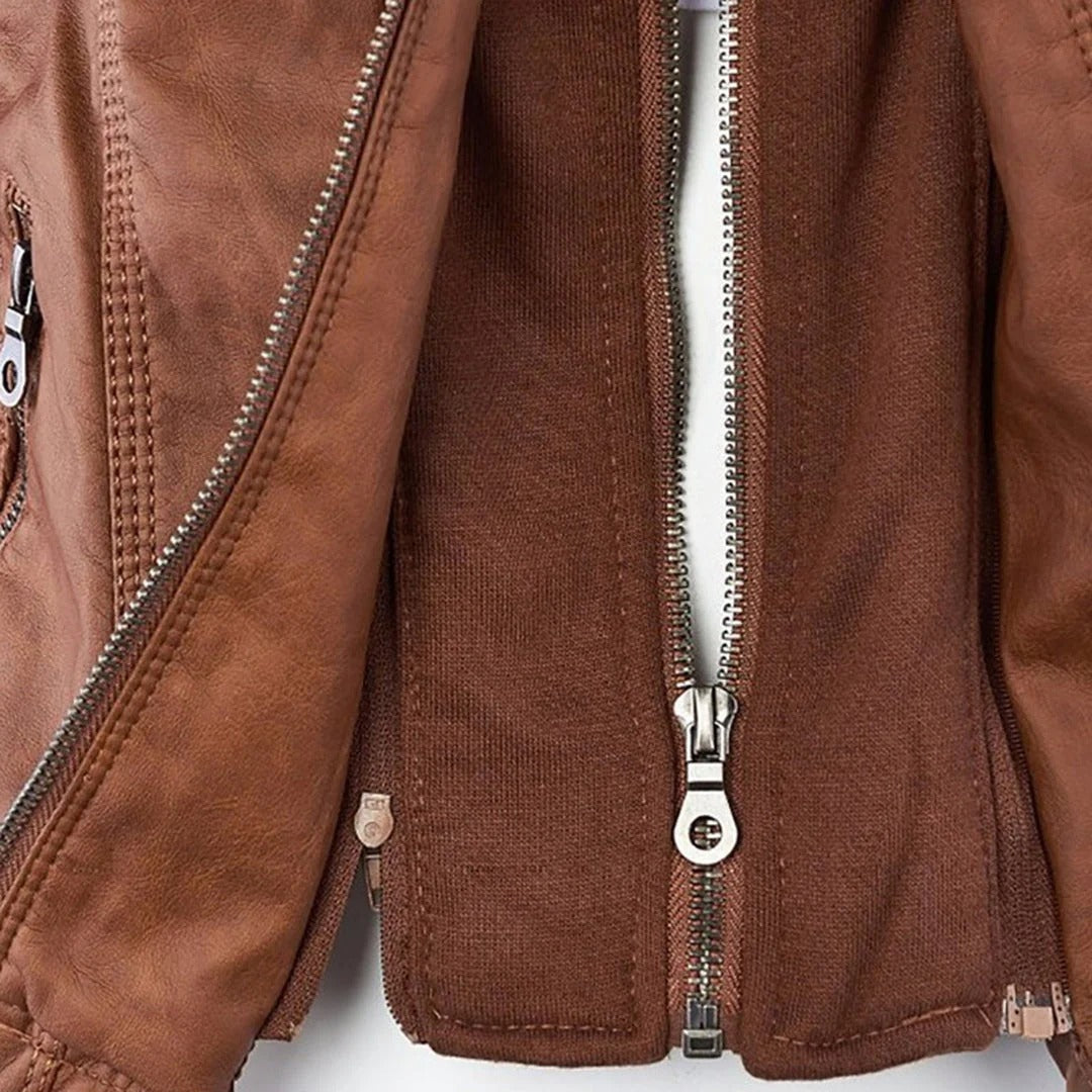 Nora™ | Vintage Leather Jacket