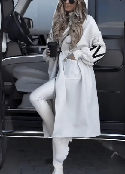Selah™ | Elegant Hooded Long Coat